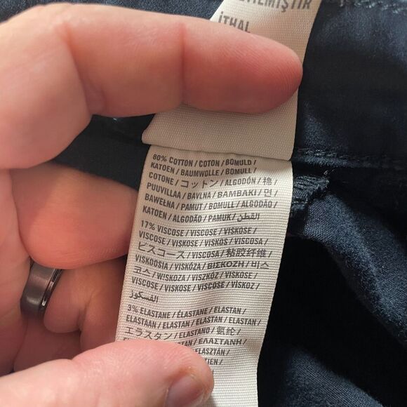 Abercrombie & Fitch Pants Womens 0 Blue Straight Leg Chino Clasiccore Preppy - Picture 10 of 11